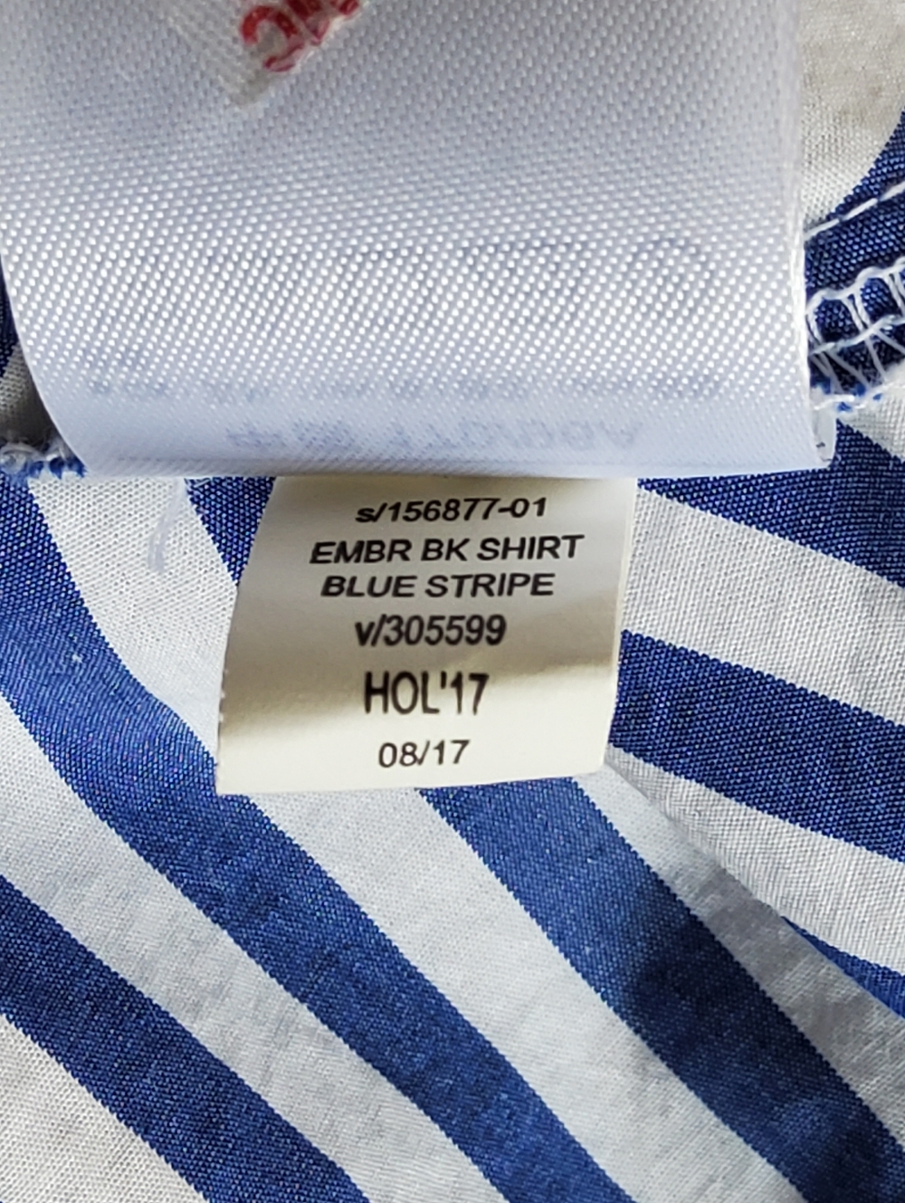 GAP - Collarless Button-up Poplin Shirt - Picture 6 of 6